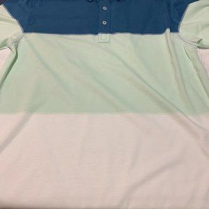 mens LARGE linksoul golf shirt like new Dry cleaned only